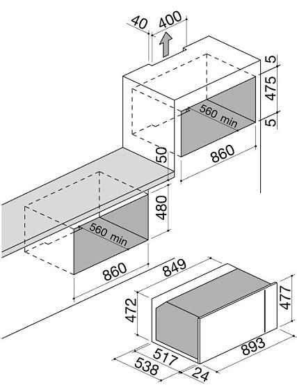 Духовой шкаф BARAZZA 1FCYP9 купить с доставкой по Москве и Московской области в интернет-магазине АваТехно