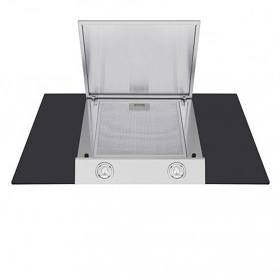 Вытяжка MAUNFELD gloria 90 (цвет нержавейка+черное стекло) купить с доставкой по Москве и Московской области в интернет-магазине АваТехно