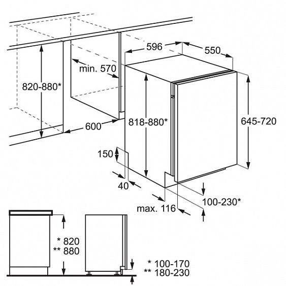 Встраиваемая посудомойка ZANUSSI zdt 15001 fa купить с доставкой по Москве и Московской области в интернет-магазине АваТехно