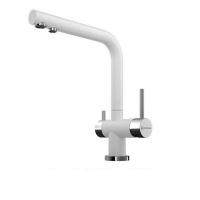 Смеситель OMOIKIRI  nagano-wh латунь/белый/хром 4994054