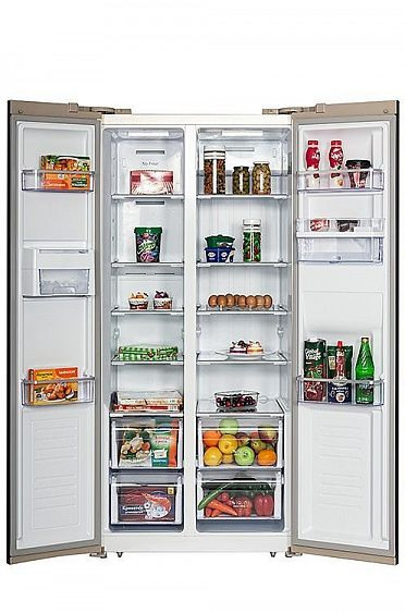 Холодильник Hiberg RFS-484DX NFY купить с доставкой по Москве и Московской области в интернет-магазине АваТехно