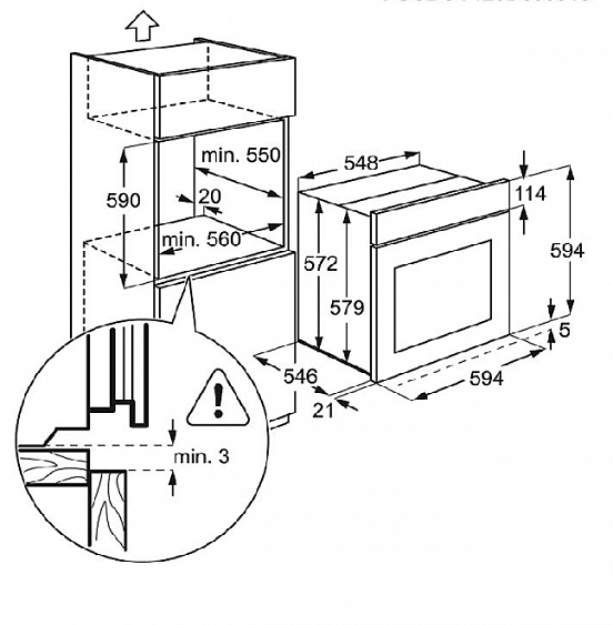 Духовой шкаф ELECTROLUX eoc 5751 aax купить с доставкой по Москве и Московской области в интернет-магазине АваТехно