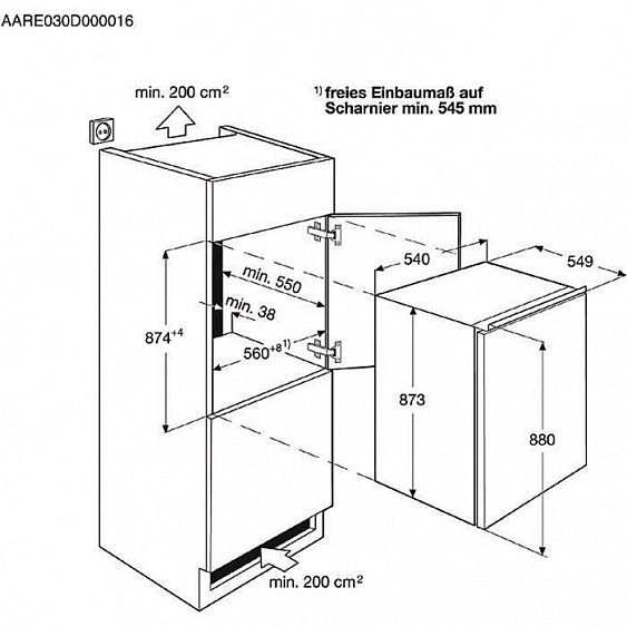 Холодильник ELECTROLUX ern 91400 aw купить с доставкой по Москве и Московской области в интернет-магазине АваТехно