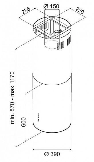 Вытяжка KUPPERSBERG TUBA X купить с доставкой по Москве и Московской области в интернет-магазине АваТехно