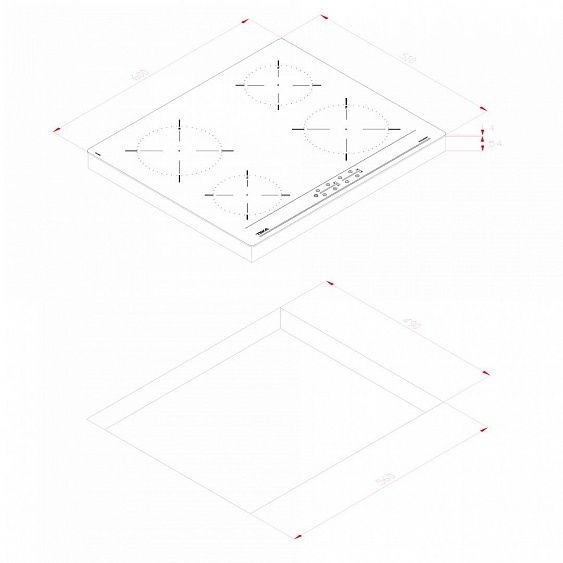 Варочная поверхность TEKA IBC 64000 TTC BLACK (112520007) купить с доставкой по Москве и Московской области в интернет-магазине АваТехно