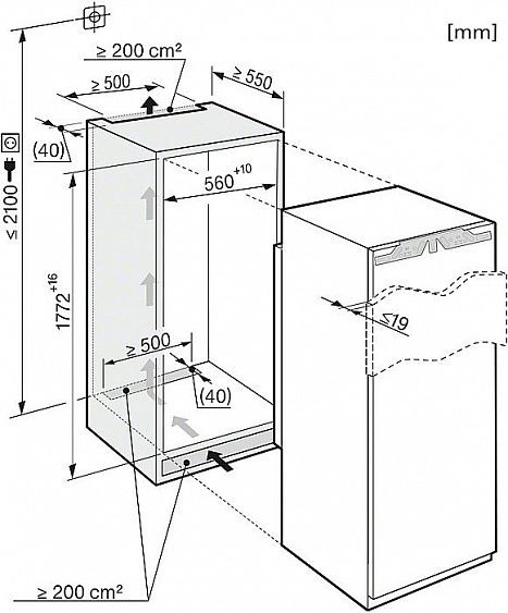 Холодильник MIELE K37472iD купить с доставкой по Москве и Московской области в интернет-магазине АваТехно