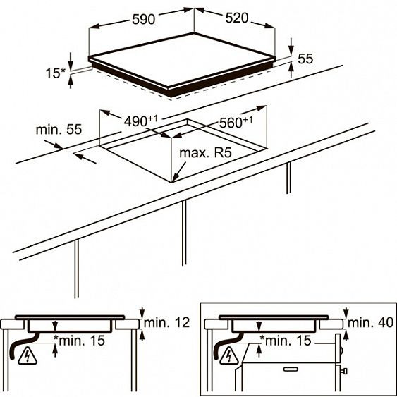 Поверхность ELECTROLUX IPE 644 RBC купить с доставкой по Москве и Московской области в интернет-магазине АваТехно