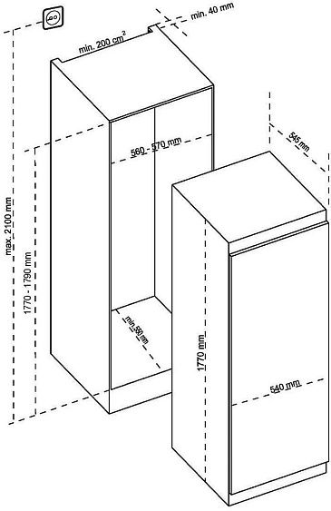Морозильная камера DE DIETRICH DFU1781EN купить с доставкой по Москве и Московской области в интернет-магазине АваТехно