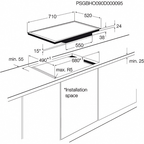 Поверхность ELECTROLUX ehf 7647 fok купить с доставкой по Москве и Московской области в интернет-магазине АваТехно