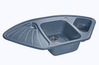 Кухонная мойка GRANFEST Corner GF-C1040E графит