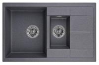 Кухонная мойка GRANULA GR-7802 графит