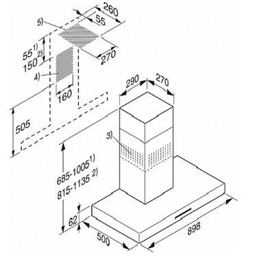 Вытяжка MIELE PUR98W сталь купить с доставкой по Москве и Московской области в интернет-магазине АваТехно