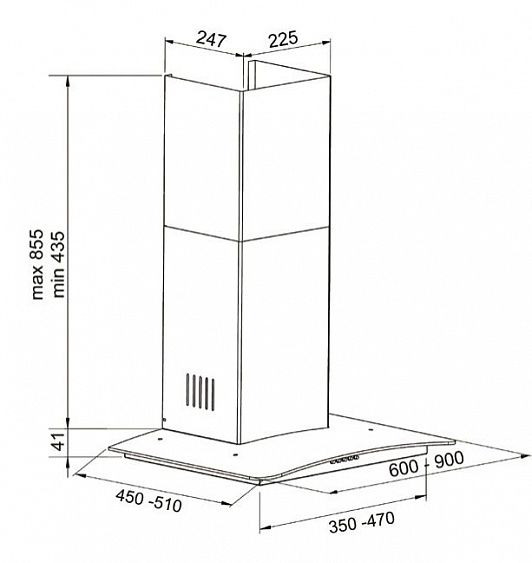 Вытяжка SCHAUB LORENZ SLD DS6704 купить с доставкой по Москве и Московской области в интернет-магазине АваТехно