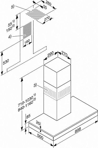 Вытяжка MIELE DA6690W HVBR коричневый гавана купить с доставкой по Москве и Московской области в интернет-магазине АваТехно