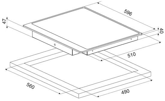 Поверхность SMEG p864a-9 купить с доставкой по Москве и Московской области в интернет-магазине АваТехно
