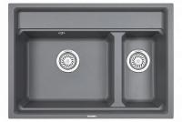 Кухонная мойка GRANULA KS-7302 алюминиум