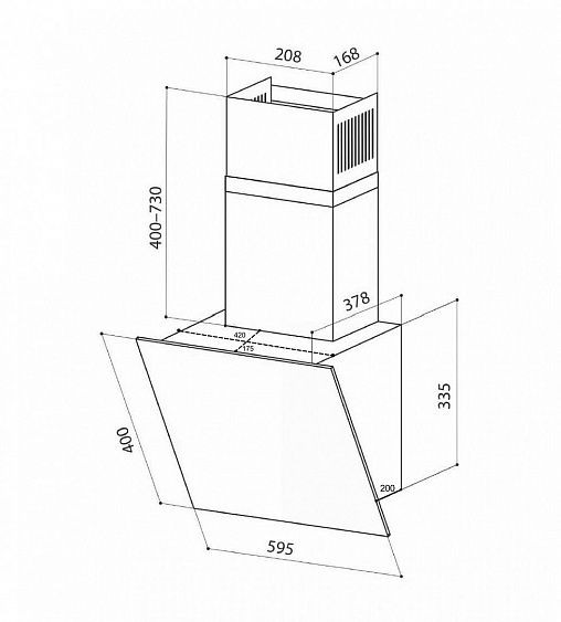 Вытяжка Lex TOUCH 600 IVORY купить с доставкой по Москве и Московской области в интернет-магазине АваТехно