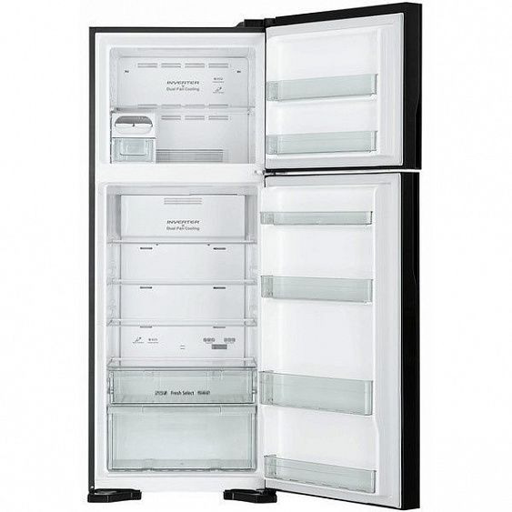 Холодильник HITACHI R-V 542 PU7 BBK чёрный бриллиант купить с доставкой по Москве и Московской области в интернет-магазине АваТехно