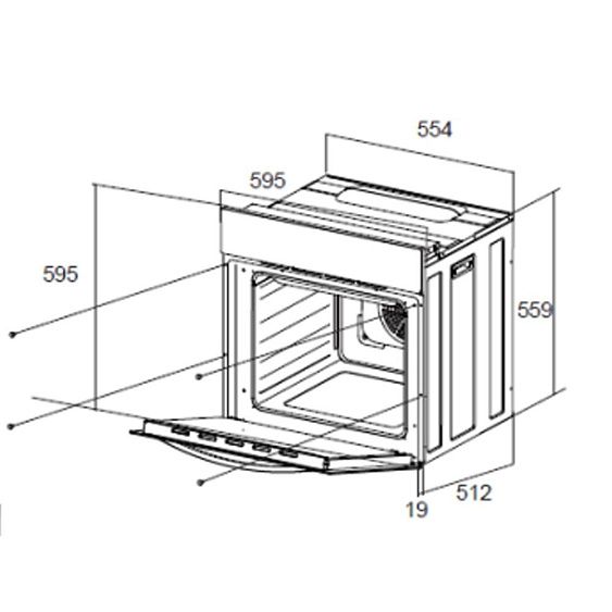 Встраиваемый электрический духовой шкаф Maunfeld EOEC564TB купить с доставкой по Москве и Московской области в интернет-магазине АваТехно