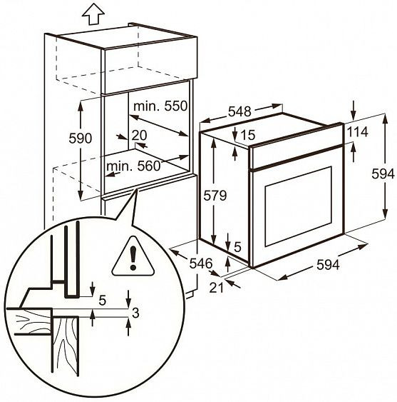 Духовой шкаф AEG bs 5836600 m купить с доставкой по Москве и Московской области в интернет-магазине АваТехно