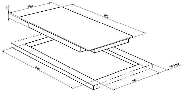 Поверхность SMEG sih5935b купить с доставкой по Москве и Московской области в интернет-магазине АваТехно