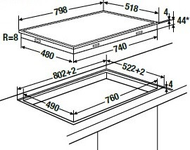 Поверхность KUPPERSBUSCH ekef8752.1 купить с доставкой по Москве и Московской области в интернет-магазине АваТехно