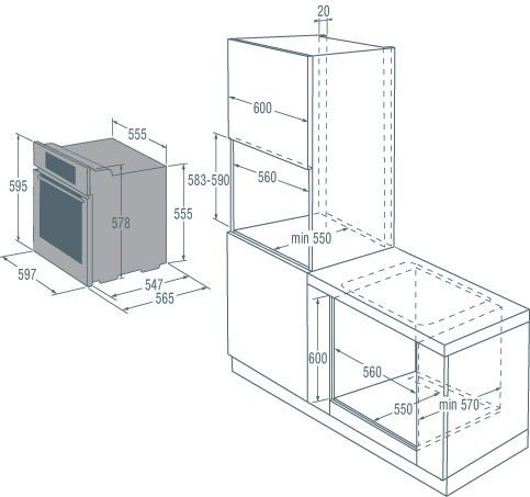 Духовой шкаф GORENJE go 896 x купить с доставкой по Москве и Московской области в интернет-магазине АваТехно