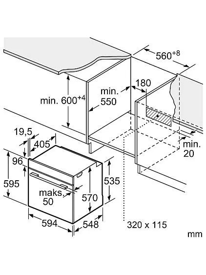 Духовой шкаф Bosch HBA571BB4 купить с доставкой по Москве и Московской области в интернет-магазине АваТехно