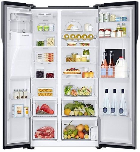 Холодильник Samsung RS51K57H02C черный купить с доставкой по Москве и Московской области в интернет-магазине АваТехно