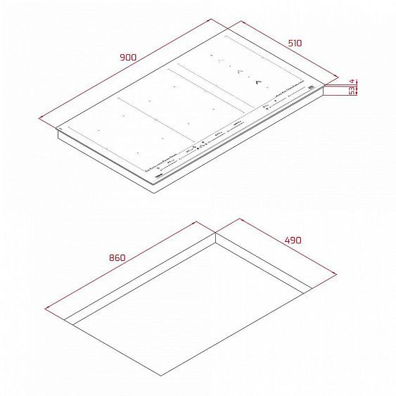 Варочная панель TEKA IZF 99700 BK MST купить с доставкой по Москве и Московской области в интернет-магазине АваТехно