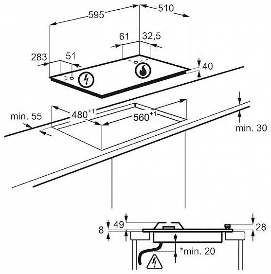 Встраиваемая газовая варочная панель Zanussi GPZ 262 SS купить с доставкой по Москве и Московской области в интернет-магазине АваТехно