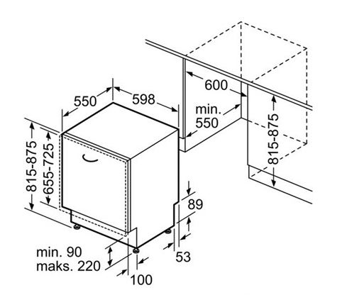 Посудомоечная машина встраиваемая полноразмерная BOSCH smv 40d90 купить с доставкой по Москве и Московской области в интернет-магазине АваТехно