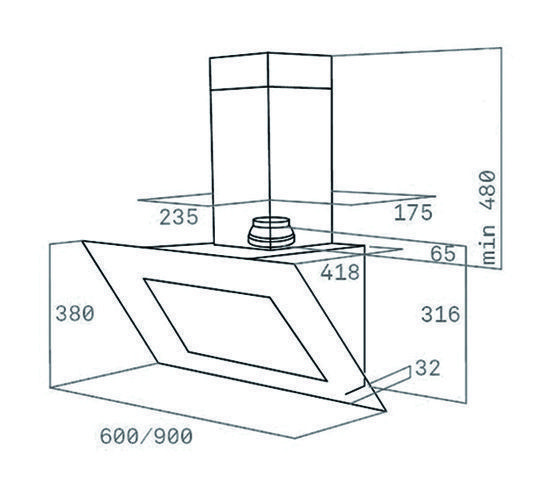 Вытяжка TEKA DVT 680 W (40483540) купить с доставкой по Москве и Московской области в интернет-магазине АваТехно