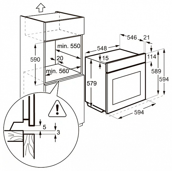 Духовой шкаф AEG BS 5831472 M нержавеющая сталь купить с доставкой по Москве и Московской области в интернет-магазине АваТехно