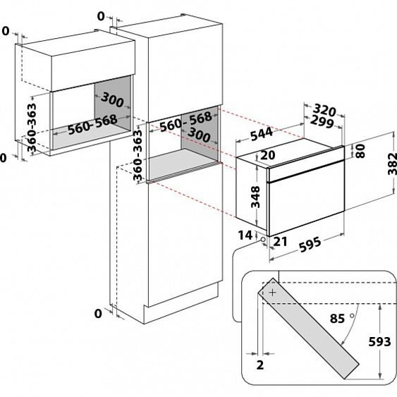 Встраиваемая микроволновая печь Hotpoint-Ariston MN 613 IX купить с доставкой по Москве и Московской области в интернет-магазине АваТехно