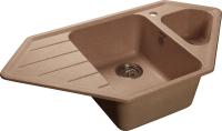 Кухонная мойка GRANFEST Corner GF-C950E песочный