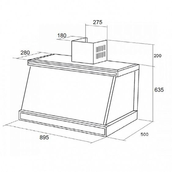 Вытяжка KUPPERSBERG T 969 W Silver купить с доставкой по Москве и Московской области в интернет-магазине АваТехно