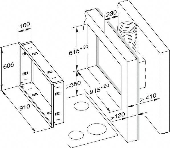 Вытяжка MIELE DA6000 W (CABRIO) сталь купить с доставкой по Москве и Московской области в интернет-магазине АваТехно