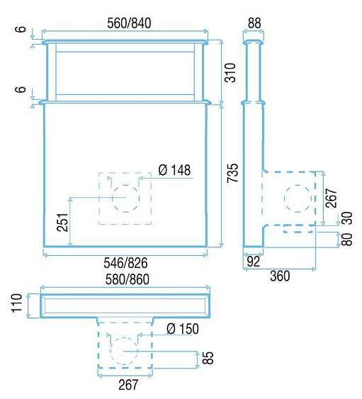 Встраиваемая вытяжка в стол BEST STRIP Нерж. сталь+черное стекло 07758000A купить с доставкой по Москве и Московской области в интернет-магазине АваТехно