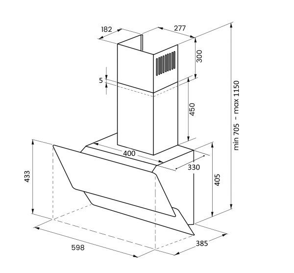 Вытяжка KUPPERSBERG F 612 B купить с доставкой по Москве и Московской области в интернет-магазине АваТехно