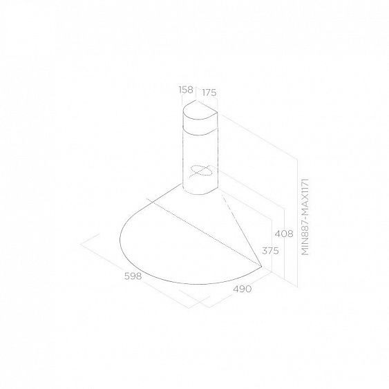 Вытяжка ELICA TONDA IX F/60 (2938000C) купить с доставкой по Москве и Московской области в интернет-магазине АваТехно