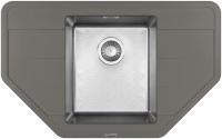Кухонная мойка FLORENTINA Комби 800С серый шелк (21.420.C0800.307)