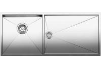 Кухонная мойка BLANCO zerox 400/550-t-u чаша слева (517262)