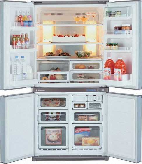 Холодильник Sharp SJ-F73PEBE бежевый купить с доставкой по Москве и Московской области в интернет-магазине АваТехно