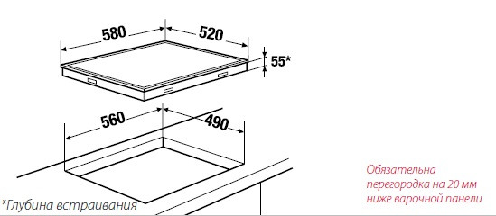 Поверхность KUPPERSBUSCH etif 6740.0 купить с доставкой по Москве и Московской области в интернет-магазине АваТехно