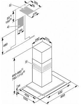 Вытяжка MIELE DA5796W сталь купить с доставкой по Москве и Московской области в интернет-магазине АваТехно