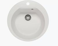 Кухонная мойка POLYGRAN Atol-520 №36 белый хлопок