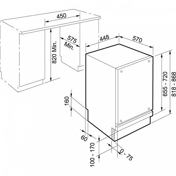 Посудомоечная машина FRANKE fdw 410 e8p a+ (117.0282.453) купить с доставкой по Москве и Московской области в интернет-магазине АваТехно