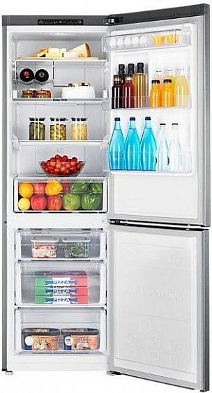 Холодильник Samsung RB33J3030SA серебристый купить с доставкой по Москве и Московской области в интернет-магазине АваТехно