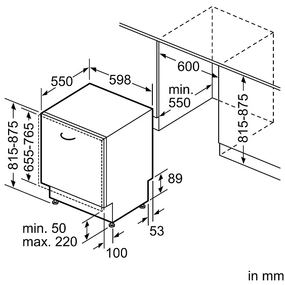 Встраиваемая посудомоечная машина Neff S199YB800E купить с доставкой по Москве и Московской области в интернет-магазине АваТехно